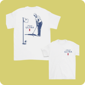 Michelob Ultra Golfing T-Shirt, 2 Side T-Shirt For Men, Gift For Men